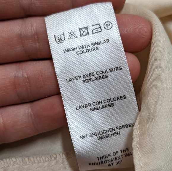 Asos Creamy Beige Sleeveless Drapey Blouse - Picture 6 of 10